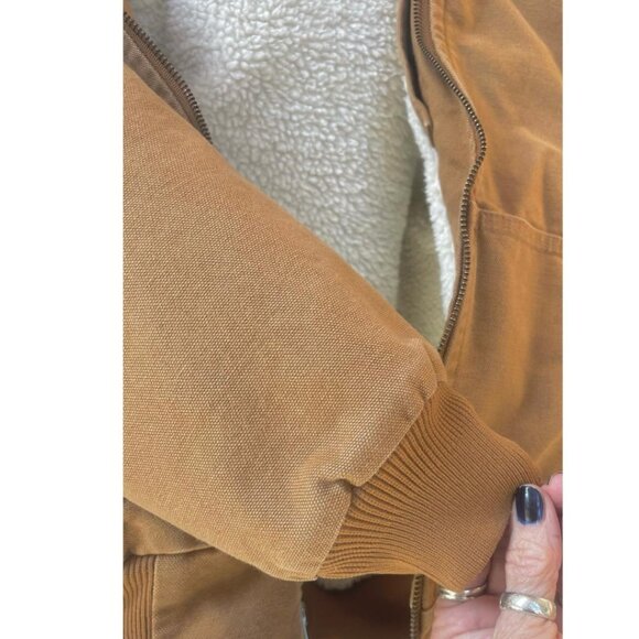 Awesome! Beth Dutton Inspired CARHARTT WILDWOOD JACKET Sherpa lined XS - Picture 15 of 16